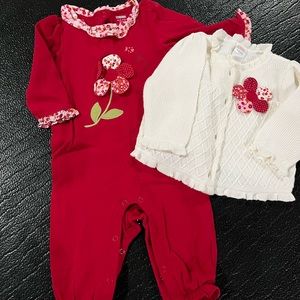 Gymboree 6-12 month girls outfit with sweater